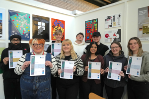 Winning students pictured with their certificates