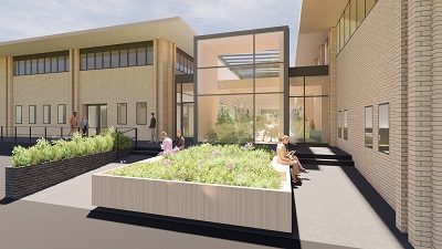 An artist impression of the new Centre for Health Innovation building